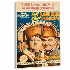1933 Sons of the Desert – Laurel and Hardy (MGM) Movie Poster or Canvas