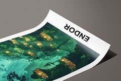 Endor – Star Wars Movie Poster, Star Wars Fan Art, Gamer Decor