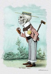 Death as a Suitor by Louis Crusius MD – Funny Skeleton Characters – Art Print