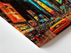 Times Square New York City Yellow Taxi Canvas Wall Art Urban Cityscape Print