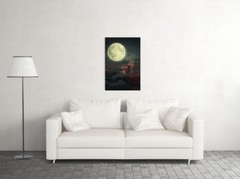 Moonlight Voyage Fantasy Nigt Sky Painting Wall Art Home Decor – POSTER 20×30