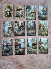 Mushroom Toadstool Cardstock Prints 34 Cards