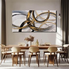 Living Room Decor for Wall Abstract Wall Art 30x60in Black and Gold Wall Art …