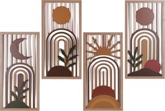 Vibrant Modern Wall Art Set – Terracotta & Burnt Orange for Home Styling