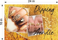 Salon 78 Photo-Realistic Paper Poster Dipping Acrylic Non-Laminate Horizontal