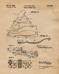 Classic Theme Park Rides Patent Prints 6 (8×10) for Home Disney Work Office Fans