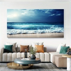 Sea Beach Landscape Posters Prints Canvas Painting Canvas Wall Art Wall Pictures
