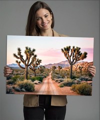 Joshua Tree Canvas Art, Desert Landscape Print, California Western Modern Decor