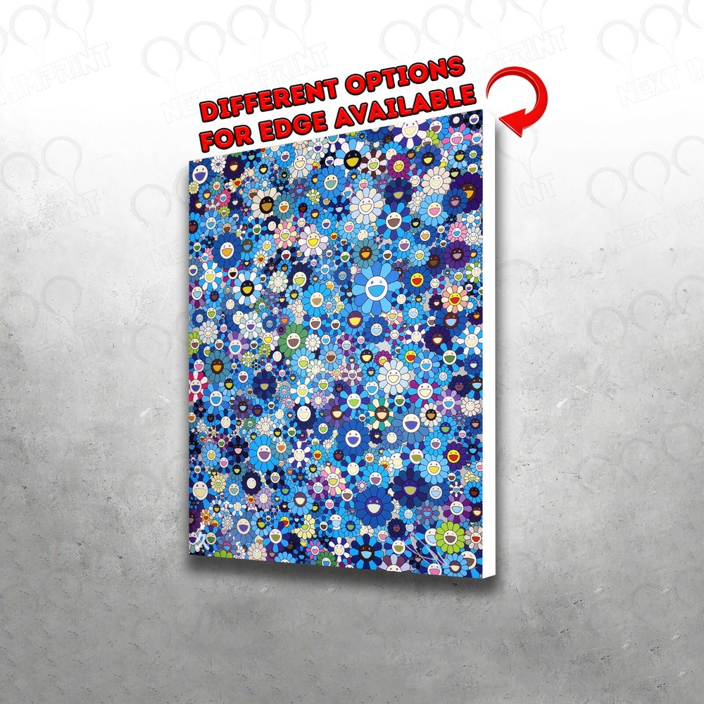 Takashi Murakami – Blue Art Print | Mounted Canvas | Framed Canvas |Acrylic