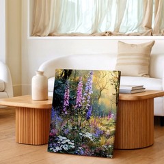 Nature Canvas Wildflower Meadow Forest Landscape Floral Gallery Office Print