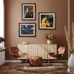 32W»x32H» OH JEFF I LOVE YOU by ROY LICHTENSTEIN – DOUBLE MATTE, GLASS and FRAME