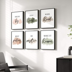 Framed Inspirational Wall Art for Office, Neutral Motivational Quotes Office …