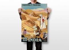 See India The Northwest Frontier Classic 1930s Travel Wall Art – POSTER 20″x30″