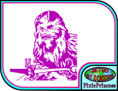 Star Wars Chewbacca U Vinyl Sticker Wall Poster Art Car Truck Bike Window Movie