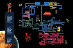 Super Metroid Map SNES Samus Aran Premium POSTER MADE IN USA – EXT132