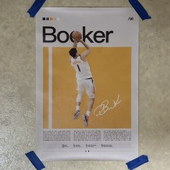 Devin Booker ✅ Suns Basketball NBA Man Cave Canvas Poster Wall Art ✅ 12×18 inch
