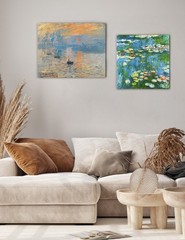 DECORARTS – Claude Monet Canvas Wall Art Set of 2, Giclee Prints on Canvas