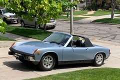 1974 Porsche 914 blue | 24×36 inch POSTER | classic car
