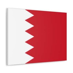 Bahrain Country Flag Canvas Vibrant Wall Art Unframed Home Decor