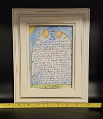 Framed Artwork «How to Live» by Sandy Gingras 8 x 10 in Frame
