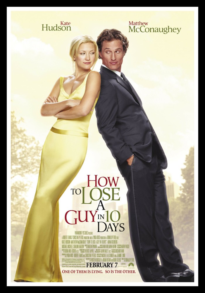 How to Lose A Guy In 10 Days Movie Poster Print & Unframed Canvas Prints