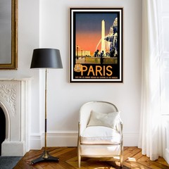 Paris (2) Retro Travel Poster