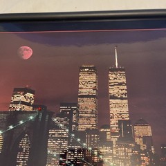 Electric Art New York Brooklyn Bridge Moon Lighted Picture 16 Lights
