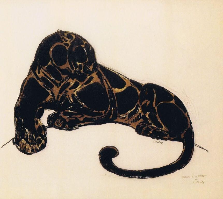 Jaguar [woodcut] : Paul Jouve : 1930 : Archival Quality Art Print