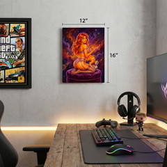 Starfire Tean Titans Canvas Print 12×16 – Vintage Retro Pin-Up Wall Art Decor