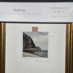 NIB Target Threshold w/ Studio McGee 12″x18″ Travel Photo Gold Framed Wall Art