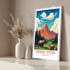 Grand Teton National Park – Travel Poster