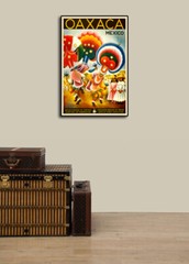 Visit Oaxaca Mexico – 1947 Vintage Style Travel Poster – 16×24