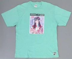 T-Shirt (Female Idol) Haruka Komiyama 2017 Quote T-Shirt Ice Green XL Size