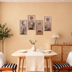 Vibrant Modern Wall Art Set – Terracotta & Burnt Orange for Home Styling