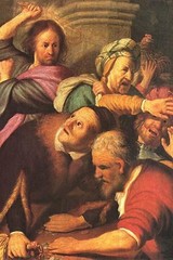 Christ Drives Out Money Changers by Rembrandt Van Rijn – Art Print