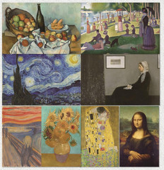Famous Art Prints Set 16PCS Classical Impressionist Renaissance Wall Decor 11×17