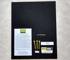 Custom Size Black Golf Flag Frame, blk-001 w/Choice of Mat Color;flag not incl