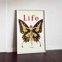 Life Magazine The Flapper 1922 Butterfly Women Girls 1920 Wall Art Poster Print