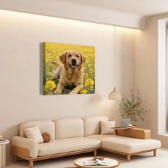 Family New Home Custom Photo Frameless Canvas Wall Decor Gift for Mom Dad