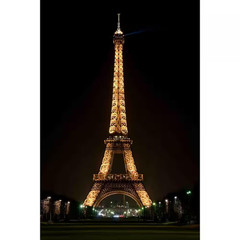 23.5 In. X 15.75 In. LED Lighted Famous Eiffel Tower Paris France at Night Canva