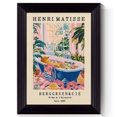 Vintage Henri Matisse Canvas Wall Art, Funny Animal Bathroom Poster, Cute Sea…