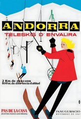 16792.Wall Decor Poster.Interior Art.Andorra Ski Winter Sports French Travel