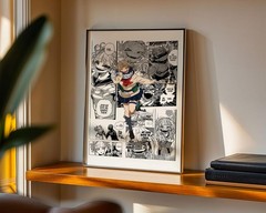 Himiko Toga Manga Panels Poster | My Hero Academia Anime Wall Art