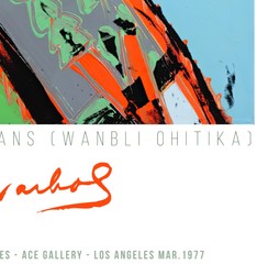 Portrait de Russell Means – Andy Warhol, The American Indian Series, 1977 Poster