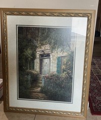 Home Interiors And Gifts House Greenery Picture Rare Painting 33 X 28