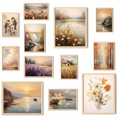 97 Decor Vintage French Country Wall Art – Neutral 8×10,