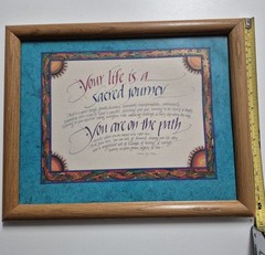 Inspirational Quote Framed Print Ready to Hang 12×16 Horizontal Wood Frame