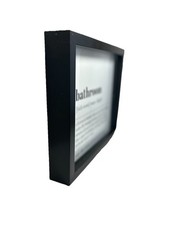 Bathroom Definition Wall Art, Poster and Frame, Black Frame 11″x9″
