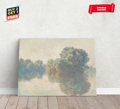 Claude Monet The Seine at Giverny Painting Canvas Print Poster Home Decor