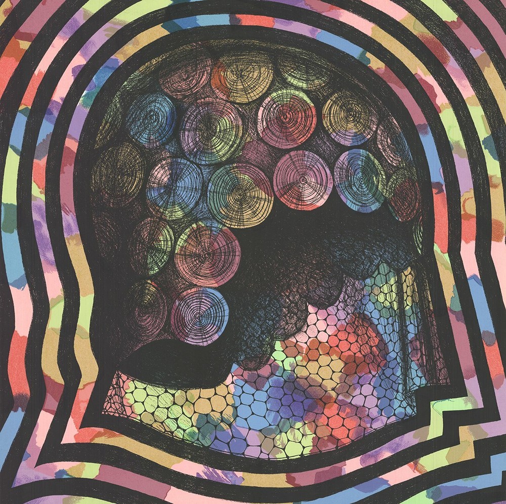 ART VAN DER LAY Bubble Echo 29.75″ x 29.75″ Serigraph 1985 Contemporary Multicol